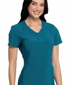 Cherokee Clearance Women's V-Neck Solid Scrub Top