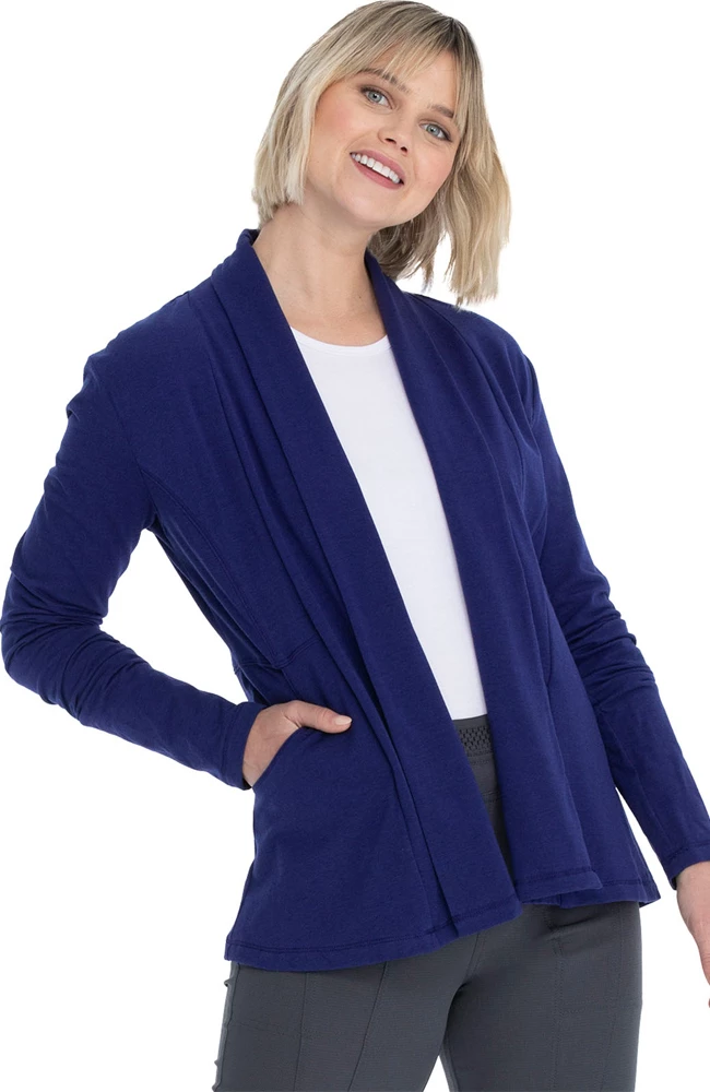 Heartsoul Clearance Women's Open-Front Solid Scrub Jacket