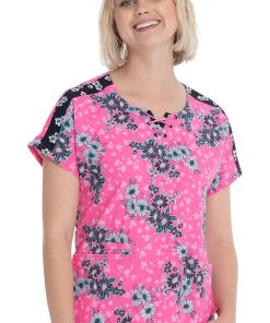 Heartsoul Clearance Women's Daisy Dreamer Print Scrub Top