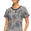Heartsoul Clearance Women's Forever Wild At Heart Print Scrub Top -Silverts-shop 1 ck hs800 printclearancefwa 650