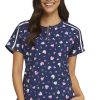 Heartsoul Clearance Women's Loving Art Print Scrub Top -Silverts-shop 1 ck hs831 printclearancelva 650