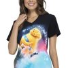 Cherokee Clearance Women's Cinderella Dream Print Scrub Top 1 Cherokee Clearance Women's Cinderella Dream Print Scrub Top -Silverts-shop 1 ck tf627 printclearanceprc 650