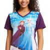 Cherokee Women's Sisters Print Scrub Top -Silverts-shop 1 ck tf627 printfzs 650