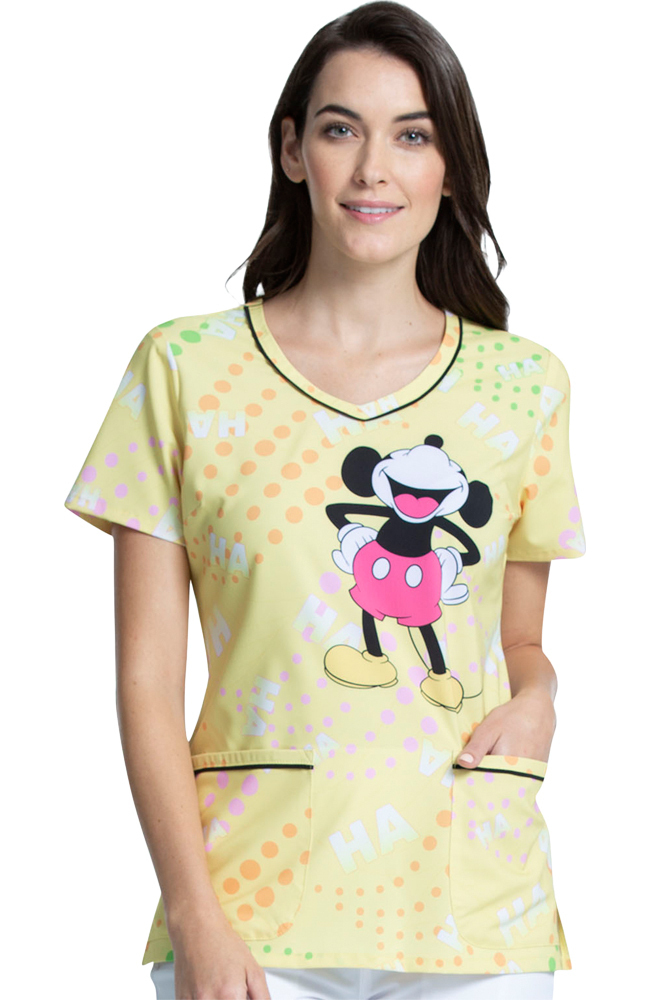 Clearance Women's Ha Ha Print Scrub Top Cherokee Clearance Women's Ha Ha Print Scrub Top -Silverts-shop 1 ck tf634 printclearancehmk 650