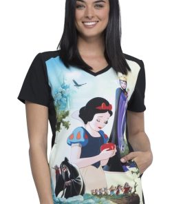 Cherokee Clearance Women's Enchanted Print Scrub Top