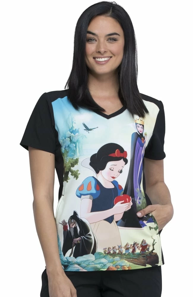 Cherokee Clearance Women's Enchanted Print Scrub Top