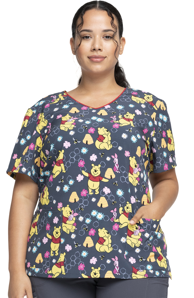 Clearance Women's Bee's Knees Print Scrub Top Cherokee Clearance Women's Bee's Knees Print Scrub Top -Silverts-shop 1 ck tf659 printclearancephk 650