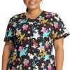 Cherokee Clearance Women's Stars Of Sesame Print Scrub Top 1 Cherokee Clearance Women's Stars Of Sesame Print Scrub Top -Silverts-shop 1 ck tf659 printclearanceswo 650