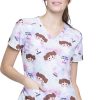 Cherokee Clearance Women's V-Neck Star Wars Print Scrub Top 1 Cherokee Clearance Women's V-Neck Star Wars Print Scrub Top -Silverts-shop 1 ck tf666 printclearancesrr 650