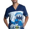 Cherokee Clearance Men's Gotham City™ Print Scrub Top 2 Cherokee Clearance Men's Gotham City™ Print Scrub Top -Silverts-shop 1 ck tf702 printclearancedmg 650