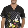 Cherokee Clearance Men's Built For Speed Print Scrub Top -Silverts-shop 1 ck tf702 printclearancemks 650