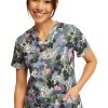 Cherokee Women's Plain Sight Puppies Print Scrub Top 2 Cherokee Women's Plain Sight Puppies Print Scrub Top -Silverts-shop 1 ck tf736 printdai 650
