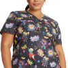 Cherokee Clearance Women's Girls Have The Power Print Scrub Top 2 Cherokee Clearance Women's Girls Have The Power Print Scrub Top -Silverts-shop 1 ck tf739 printclearancedmh 650