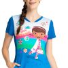 Cherokee Clearance Women's To The Rescue Print Scrub Top 2 Cherokee Clearance Women's To The Rescue Print Scrub Top -Silverts-shop 1 ck tf749 printclearancedct 650