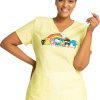 Cherokee Clearance Women's Under The Rainbow Print Scrub Top 1 Cherokee Clearance Women's Under The Rainbow Print Scrub Top -Silverts-shop 1 ck tf772 printclearancehsb 650