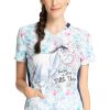 Cherokee Clearance Women's Find Joy Print Scrub Top 2 Cherokee Clearance Women's Find Joy Print Scrub Top -Silverts-shop 1 ck tf780 printclearancephd 650