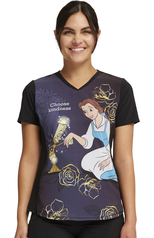 Women's Choose Kindness Print Scrub Top Cherokee Women's Choose Kindness Print Scrub Top -Silverts-shop 1 ck tf782 printbed 650