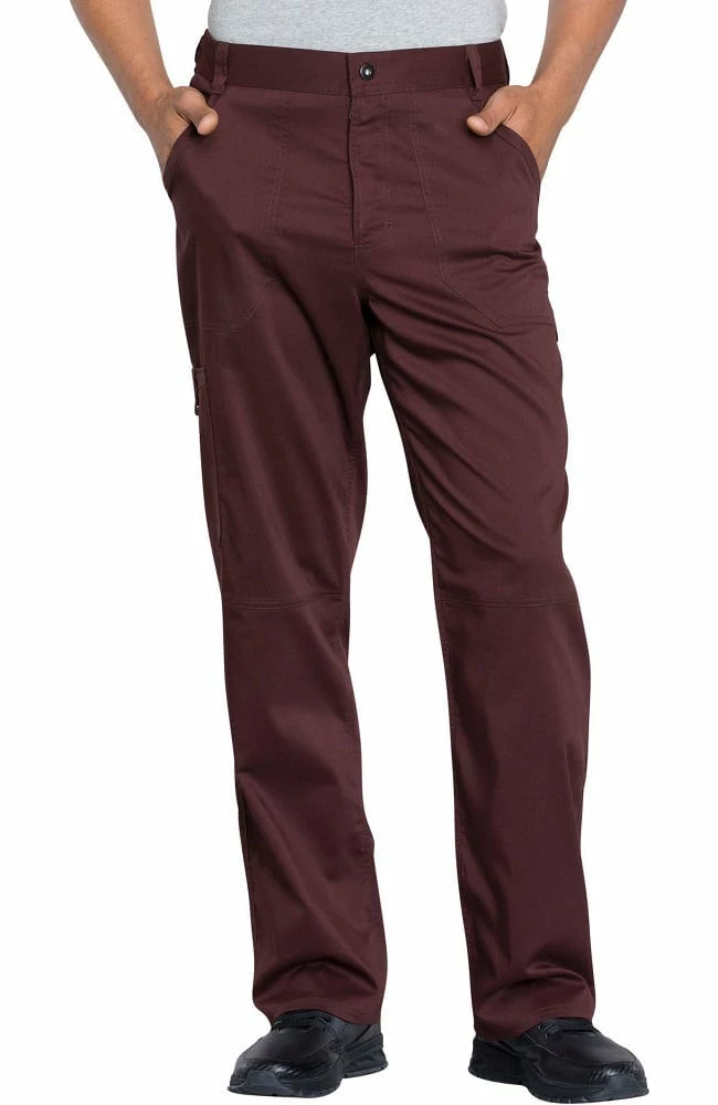 Cherokee Workwear Clearance Men's Zip Fly Cargo Scrub Pant