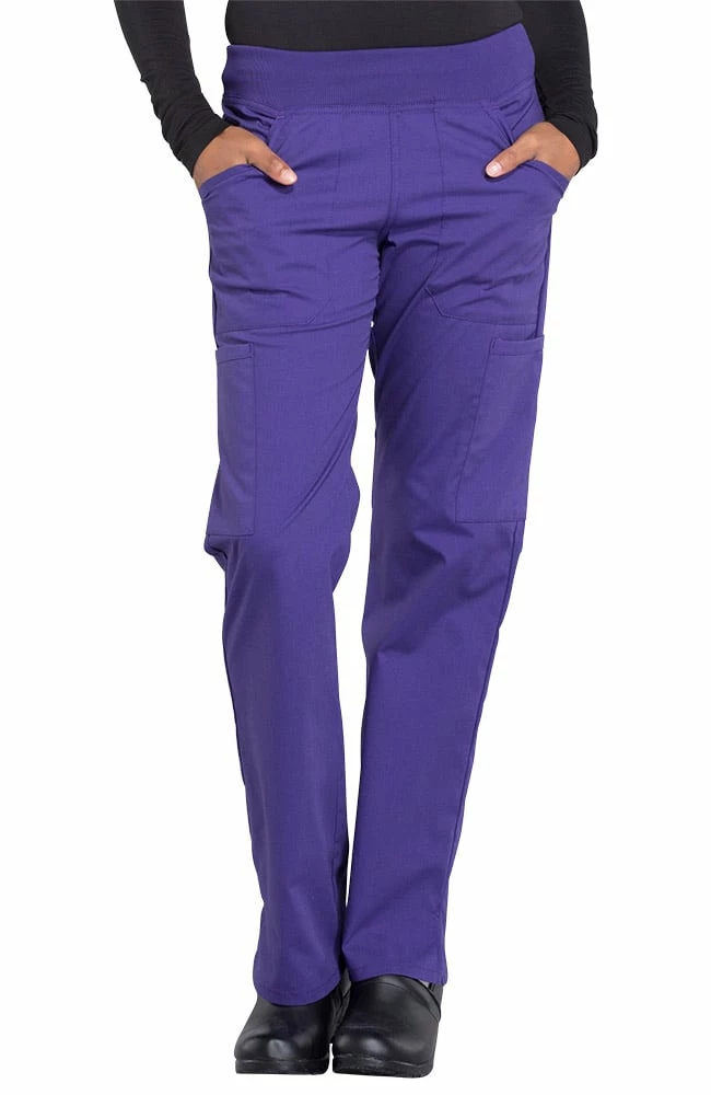 Cherokee Workwear Clearance Women's Elastic Waistband Pull On Cargo Scrub Pant