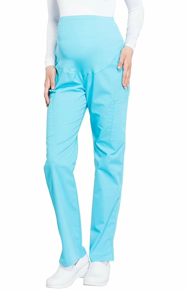 Cherokee Workwear Clearance Women's Maternity Soft Knit Waistband Scrub Pant