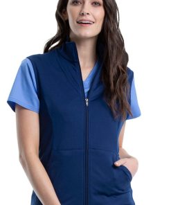 Cherokee Workwear Women's Knit Solid Scrub Vest