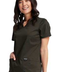 Cherokee Workwear Clearance Women's V-Neck Solid Scrub Top