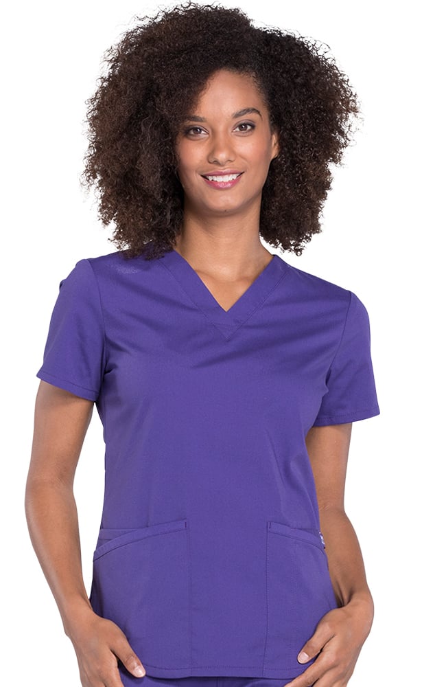 Cherokee Workwear Clearance Women's V-Neck Solid Scrub Top 3 Cherokee Workwear Clearance Women's V-Neck Solid Scrub Top