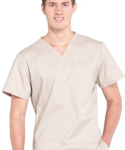 Cherokee Workwear Clearance Men's V-Neck Solid Scrub Top