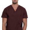 Dickies Clearance Men's V-Neck Solid Scrub Top -Silverts-shop 1 di 81906 clearanceesp 650