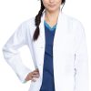 Dickies Women's Basic 28" Lab Coat -Silverts-shop 1 di 84401 dwh 650