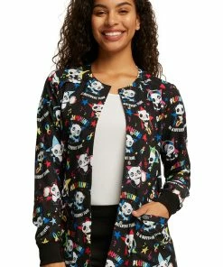 Dickies Women's Different Tune Print Scrub Jacket