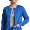 Dickies Women's Snap Front Solid Scrub Jacket -Silverts-shop 1 di dk380 650