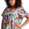 Dickies Women's Blooms So Retro Print Scrub Top 2 Dickies Women's Blooms So Retro Print Scrub Top -Silverts-shop 1 di dk616 printbos 650