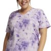 Dickies Women's Tonal Tie Dye Lavender Print Scrub Top -Silverts-shop 1 di dk623 printttd 650