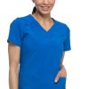 Dickies Women's Mock Wrap Solid Scrub Top -Silverts-shop 1 di dk625 650