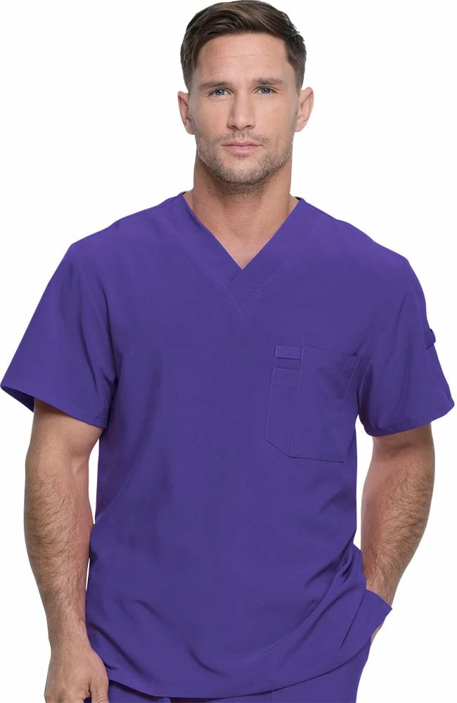 Dickies Clearance Men's V-Neck Solid Scrub Top