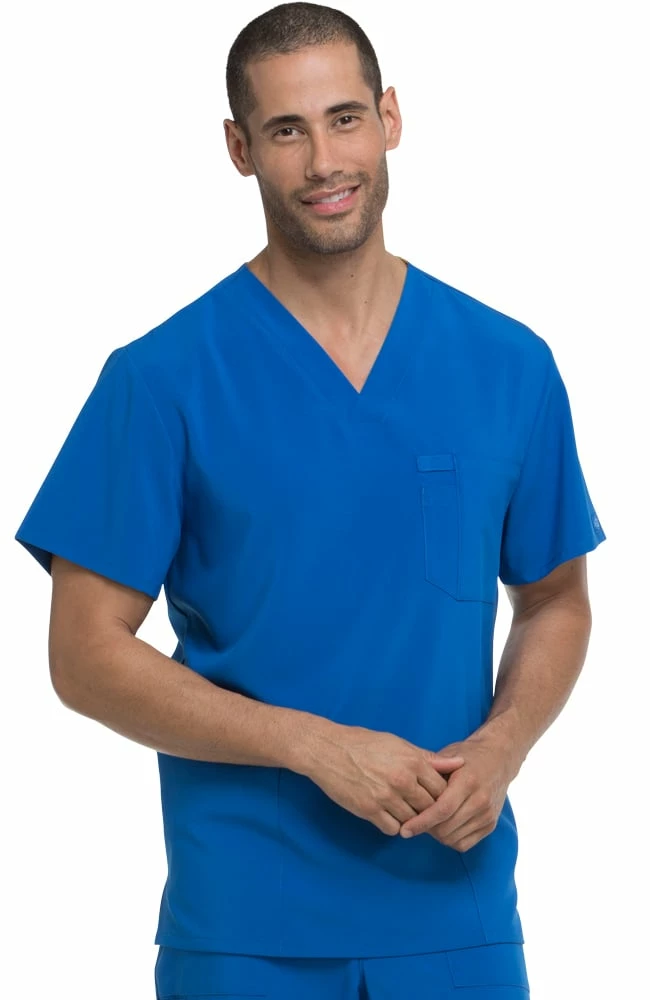 Dickies Clearance Men's V-Neck Utility Solid Scrub Top
