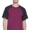 Dickies Clearance Men's Crew Neck Colorblock Raglan Sleeve Solid Scrub Top -Silverts-shop 1 di dk670 clearance 650