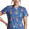 Dickies Clearance Women's Roo-Ting For You Print Scrub Top -Silverts-shop 1 di dk704 printclearancertf 650