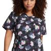 Dickies Clearance Women's Light Bright Blooms Print Scrub Top -Silverts-shop 1 di dk731 printclearancelbb 650