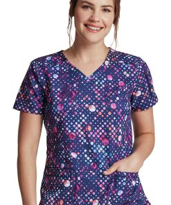 Dickies Women's Dot's Get Going Print Scrub Top