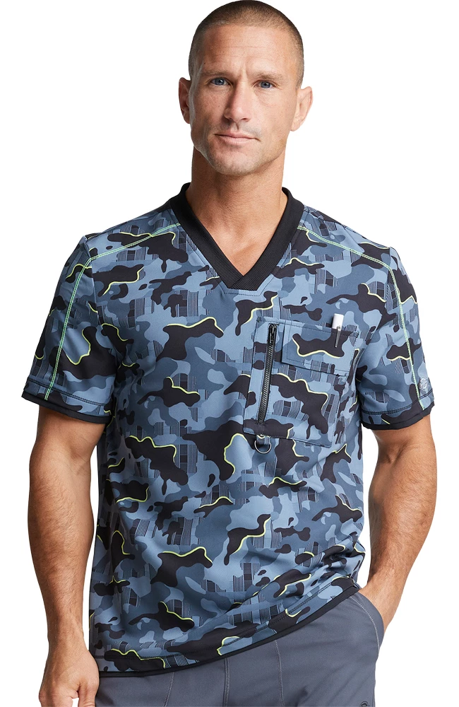Dickies Clearance Men's Tough Glowing Print Scrub Top