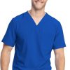 Dickies Clearance Men's V-Neck Solid Scrub Top -Silverts-shop 1 di dk810 clearance 650