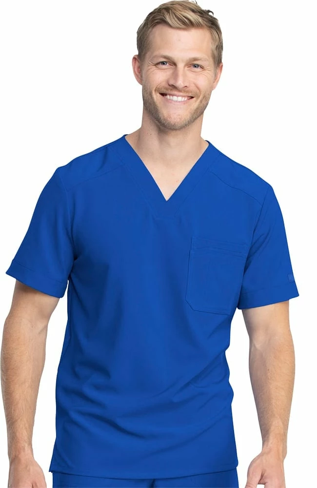 Dickies Clearance Men's V-Neck Solid Scrub Top