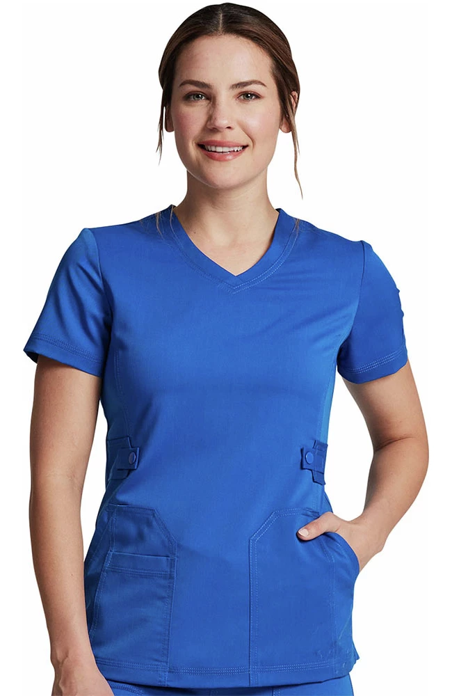 Dickies Women's V-Neck Solid Scrub Top