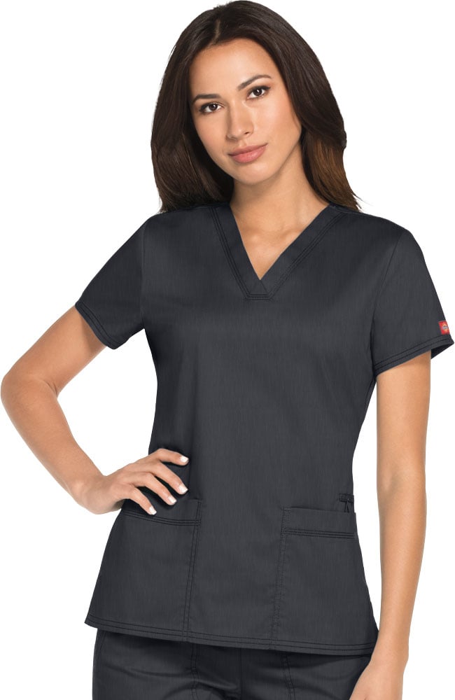 Dickies Women's 2 Pocket Solid Scrub Top 3 Dickies Women's 2 Pocket Solid Scrub Top
