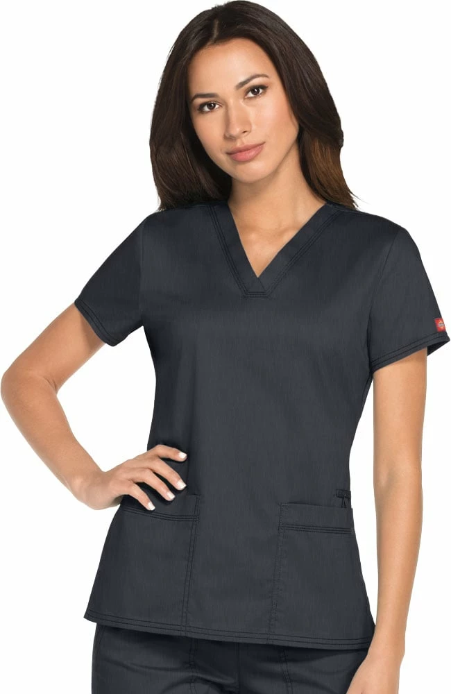 Dickies Women's 2 Pocket Solid Scrub Top
