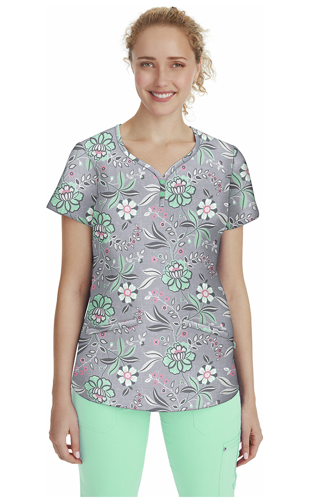 Women's Isabel Simply Sweet Print Scrub Top Healing Hands Women's Isabel Simply Sweet Print Scrub Top -Silverts-shop 1 hh 2218 printsis 650