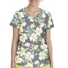 Healing Hands Women's Isabel Sunny Azalea Print Scrub Top 2 Healing Hands Women's Isabel Sunny Azalea Print Scrub Top -Silverts-shop 1 hh 2218 printsua 650