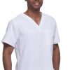 Healing Hands Clearance Men's James V-Neck Solid Scrub Top -Silverts-shop 1 hh 2223 clearance 650